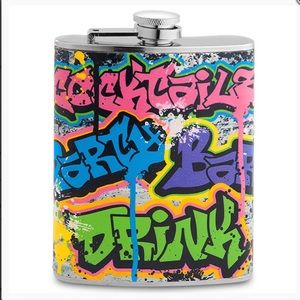 🛍 3/$20 Epic Stainless Steel Graffiti Flask